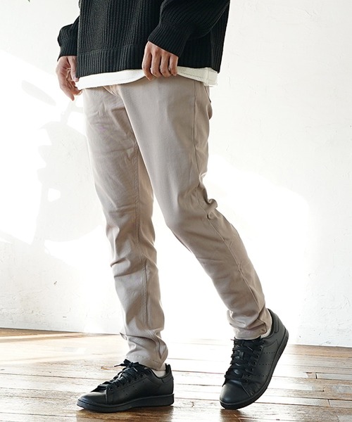 MinoriTY(マイノリティ)の「【MinoriTY】裏起毛ストレッチスキニーパンツ メンズ 無地 春服 冬服(その他パンツ・メンズ・ブラック/グレイッシュベージュ/チャコール/ネイビー・S/M/L)」の4枚目の写真