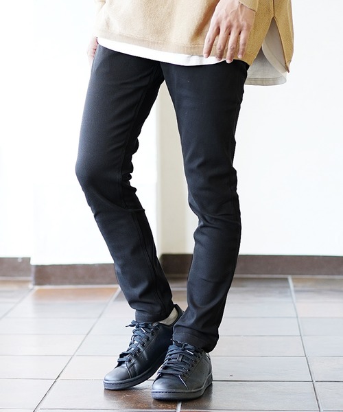 MinoriTY(マイノリティ)の「【MinoriTY】裏起毛ストレッチスキニーパンツ メンズ 無地 春服 冬服(その他パンツ・メンズ・ブラック/グレイッシュベージュ/チャコール/ネイビー・S/M/L)」の6枚目の写真