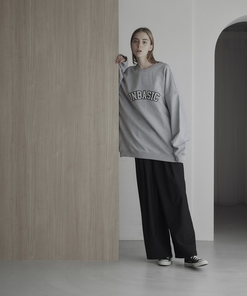 remer(リメール)の「loose UNBASIC logo over sweat / ルーズアンベーシックロゴオーバースウェット(スウェット・メンズ・ブラック/グレー・SMALL/MEDIUM/LARGE)」の19枚目の写真