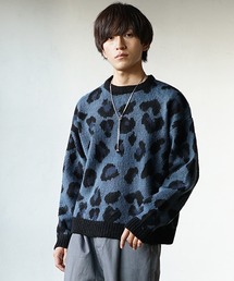 楽天市場】ヒョウ柄（ニット・セーター｜トップス）：メンズ