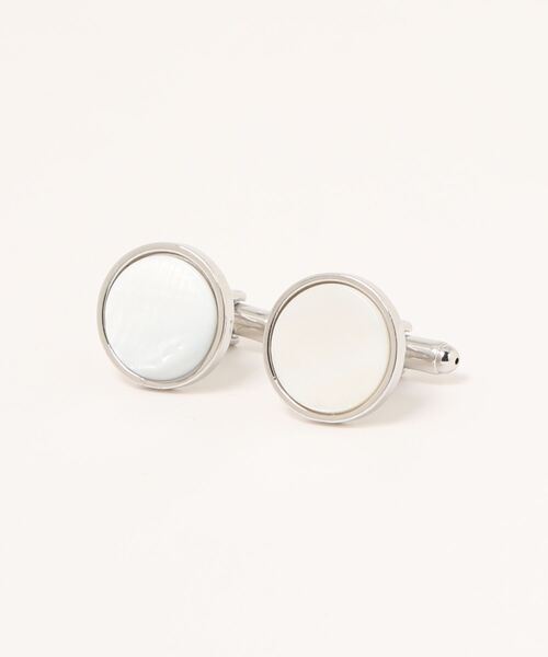 Fun & Daily（ファンアンドデイリー）の「F&D : シェルストーンカフスリンク（カフリンクス・メンズ・ホワイト/グレー/その他1/その他2・FREE）」の11枚目の写真