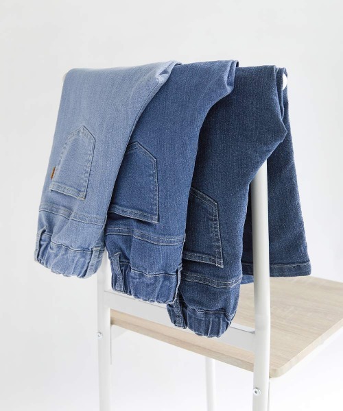 devirock（デビロック）の「楽デニム ワイドパンツ（デニムパンツ・キッズ・ブルー系その他/ネイビー/サックスブルー・100cm/110cm/120cm/130cm/140cm/150cm/160cm）」の14枚目の写真