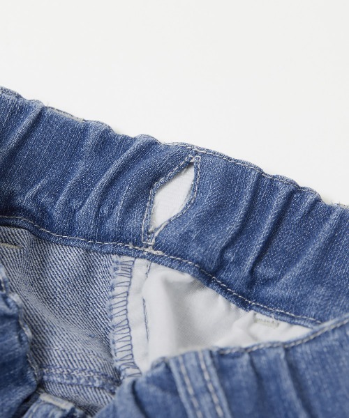 devirock（デビロック）の「楽デニム ワイドパンツ（デニムパンツ・キッズ・ブルー系その他/ネイビー/サックスブルー・100cm/110cm/120cm/130cm/140cm/150cm/160cm）」の10枚目の写真