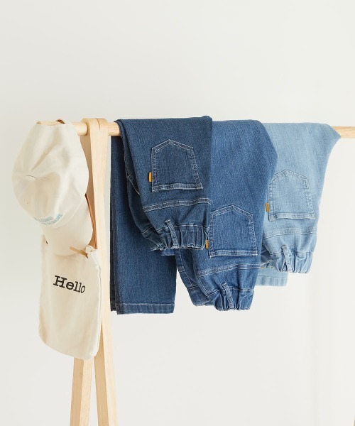 devirock（デビロック）の「楽デニム ワイドパンツ（デニムパンツ・キッズ・ブルー系その他/ネイビー/サックスブルー・100cm/110cm/120cm/130cm/140cm/150cm/160cm）」の18枚目の写真