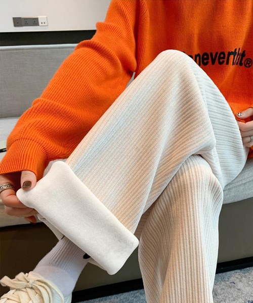 aimoha（アイモハ）の「裏起毛　コーデュロイワイドパンツ（その他パンツ・レディース・ブラック/ベージュ・X-LARGE/MEDIUM/LARGE/XX-LARGE/SMALL）」の14枚目の写真