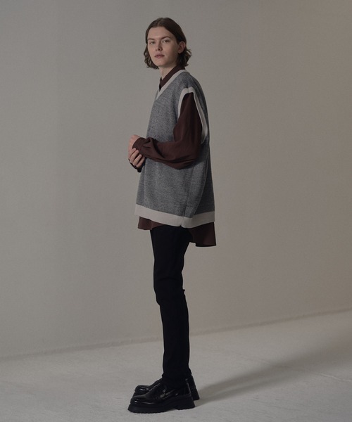 DOOPZ（ドープス）の「リバーシブルニットベスト（ベスト・メンズ・ベージュ/グレー・SMALL/MEDIUM/LARGE）」の10枚目の写真