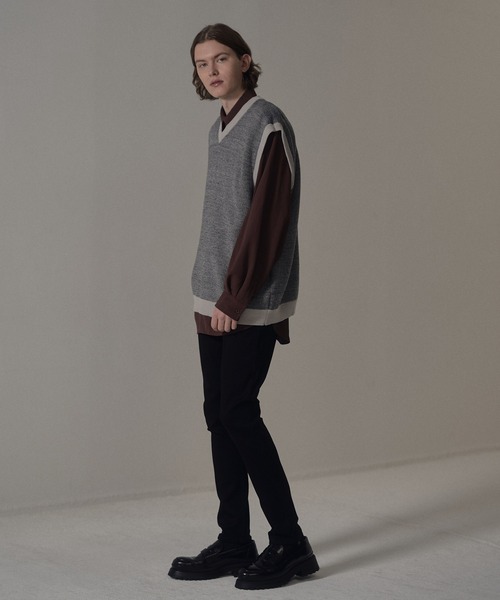 DOOPZ（ドープス）の「リバーシブルニットベスト（ベスト・メンズ・ベージュ/グレー・SMALL/MEDIUM/LARGE）」の11枚目の写真