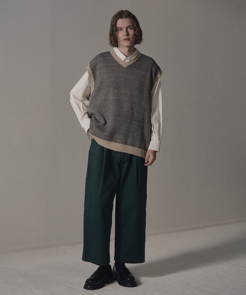 DOOPZ（ドープス）の「リバーシブルニットベスト（ベスト・メンズ・ベージュ/グレー・SMALL/MEDIUM/LARGE）」の13枚目の写真