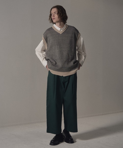 DOOPZ（ドープス）の「リバーシブルニットベスト（ベスト・メンズ・ベージュ/グレー・SMALL/MEDIUM/LARGE）」の16枚目の写真