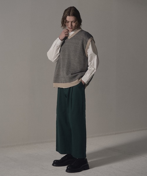 DOOPZ（ドープス）の「リバーシブルニットベスト（ベスト・メンズ・ベージュ/グレー・SMALL/MEDIUM/LARGE）」の14枚目の写真