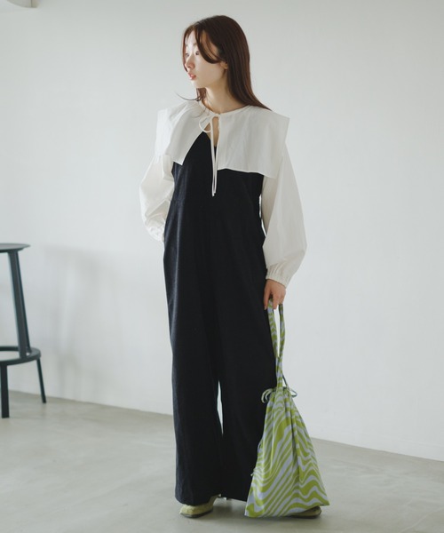 Kastane(カスタネ)の「【A4対応/PC対応】マーブルトートBAG(トートバッグ・レディース・ブルー/ベージュ/グリーン・FREE)」の5枚目の写真