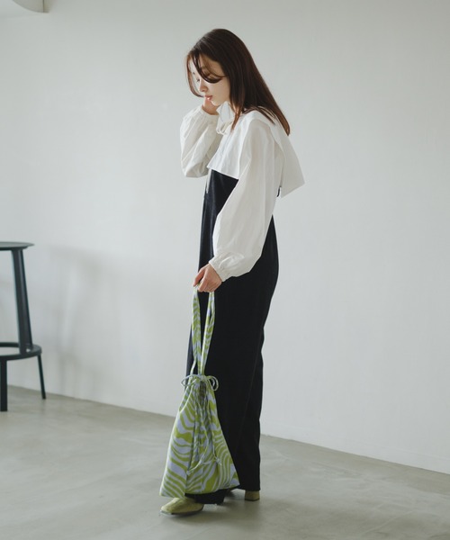 Kastane(カスタネ)の「【A4対応/PC対応】マーブルトートBAG(トートバッグ・レディース・ブルー/ベージュ/グリーン・FREE)」の13枚目の写真