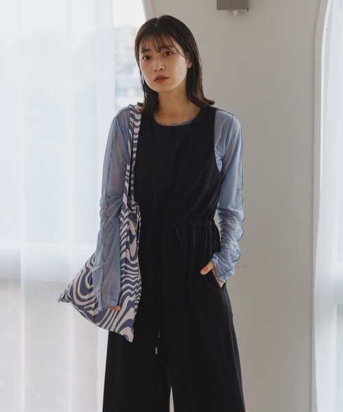 Kastane(カスタネ)の「【A4対応/PC対応】マーブルトートBAG(トートバッグ・レディース・ブルー/ベージュ/グリーン・FREE)」の18枚目の写真