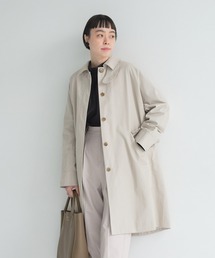 PUAL CE CIN | テントシルエットステンカラーコート(ステンカラーコート)