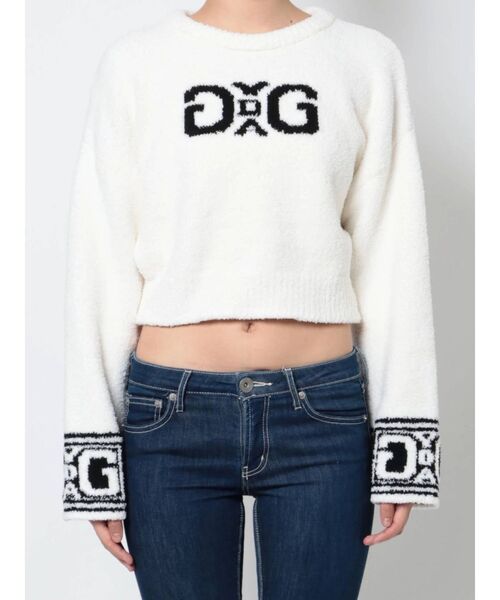 GYDA(ジェイダ)の「SYMMETRY GYDA モールヤーンニットトップス(ニット/セーター・レディース・オフホワイト/ブラック/ベージュ・FREE)」の20枚目の写真