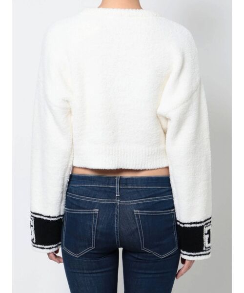 GYDA(ジェイダ)の「SYMMETRY GYDA モールヤーンニットトップス(ニット/セーター・レディース・オフホワイト/ブラック/ベージュ・FREE)」の22枚目の写真