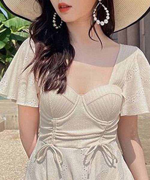 Dita Muaj.（ディータムアージュ）の「レースワンピース 水着（水着・レディース・ブラック/アイボリー・L/M/XL）」の8枚目の写真