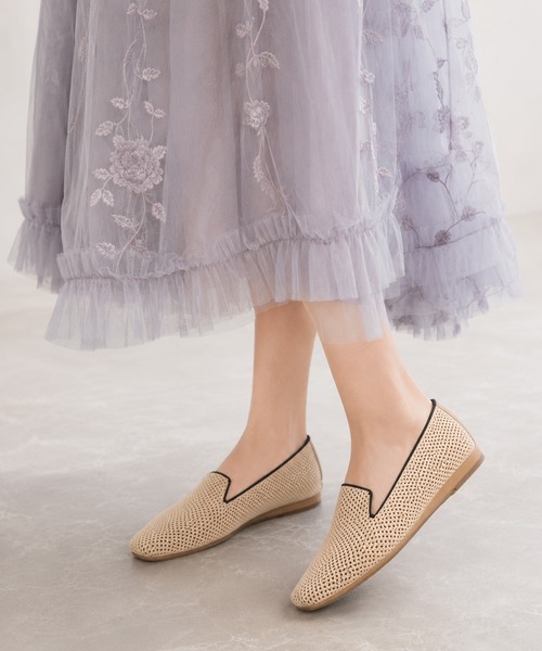 coca（ANDEX shoes product）（コカ）の「【サステナブルシリーズ】 ソフトスクエアトゥ ニット スリッポン（スリッポン・レディース・ブラック/ベージュ・SMALL/MEDIUM/LARGE）」の10枚目の写真