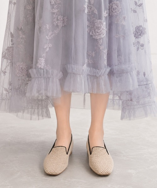coca（ANDEX shoes product）（コカ）の「【サステナブルシリーズ】 ソフトスクエアトゥ ニット スリッポン（スリッポン・レディース・ブラック/ベージュ・SMALL/MEDIUM/LARGE）」の11枚目の写真