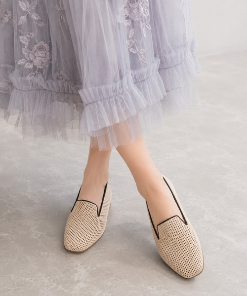 coca（ANDEX shoes product）（コカ）の「【サステナブルシリーズ】 ソフトスクエアトゥ ニット スリッポン（スリッポン・レディース・ブラック/ベージュ・SMALL/MEDIUM/LARGE）」の7枚目の写真