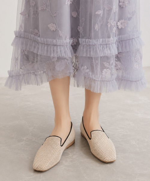 coca（ANDEX shoes product）（コカ）の「【サステナブルシリーズ】 ソフトスクエアトゥ ニット スリッポン（スリッポン・レディース・ブラック/ベージュ・SMALL/MEDIUM/LARGE）」の9枚目の写真
