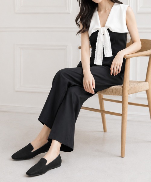 coca（ANDEX shoes product）（コカ）の「【サステナブルシリーズ】 ソフトスクエアトゥ ニット スリッポン（スリッポン・レディース・ブラック/ベージュ・SMALL/MEDIUM/LARGE）」の18枚目の写真