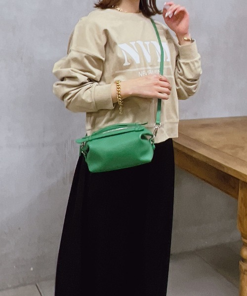 un dix cors（アンディコール）の「ロゴプリントコットンプルオーバー（Tシャツ/カットソー・レディース・ベージュ/ネイビー/オフホワイト・FREE）」の14枚目の写真