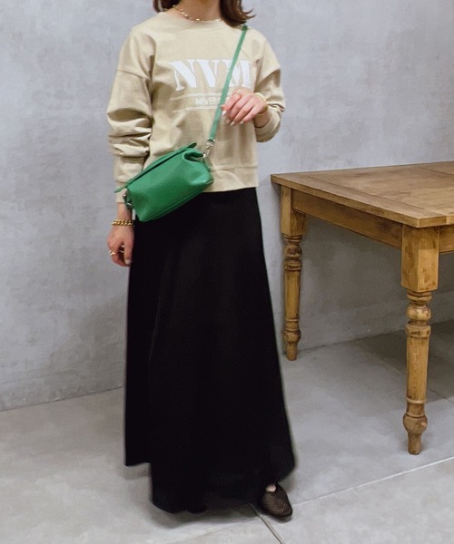 un dix cors（アンディコール）の「ロゴプリントコットンプルオーバー（Tシャツ/カットソー・レディース・ベージュ/ネイビー/オフホワイト・FREE）」の15枚目の写真