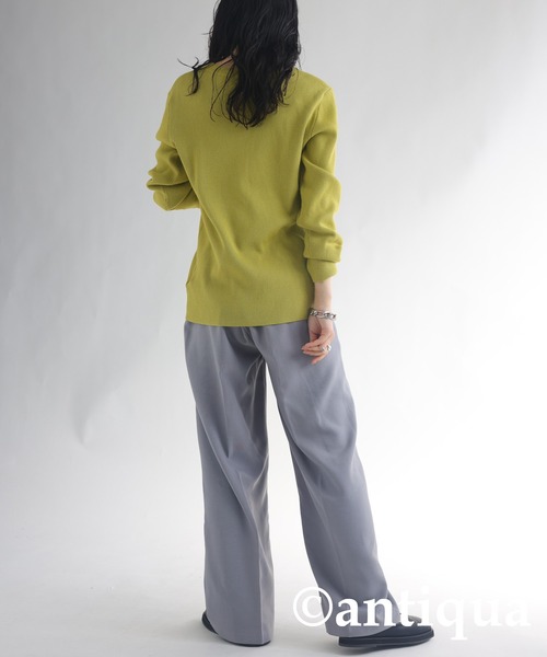 antiqua(アンティカ)の「センタープレスパンツ(その他パンツ・レディース・ブラック/ベージュ/グレー・M/L)」の9枚目の写真