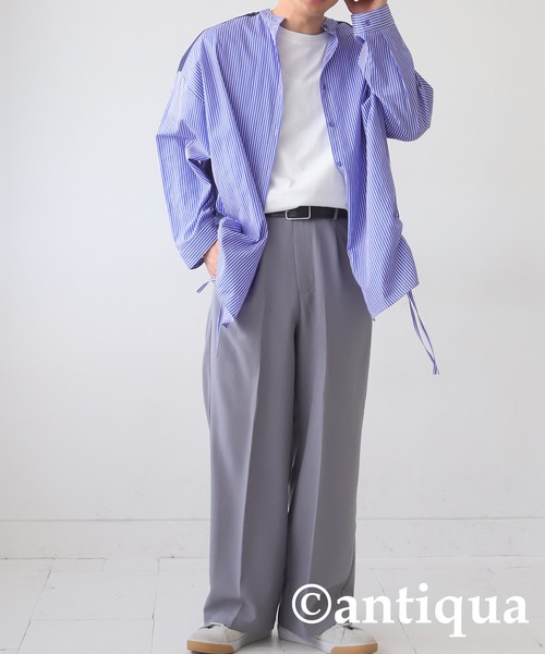 antiqua(アンティカ)の「センタープレスパンツ(その他パンツ・レディース・ブラック/ベージュ/グレー・M/L)」の15枚目の写真