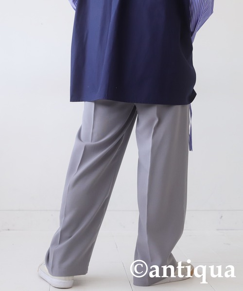 antiqua(アンティカ)の「センタープレスパンツ(その他パンツ・レディース・ブラック/ベージュ/グレー・M/L)」の18枚目の写真