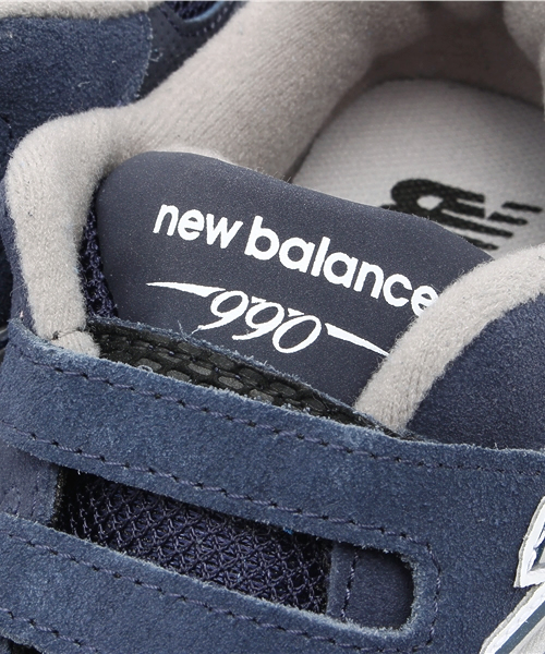 NEW BALANCE（ニューバランス）の「NEW BALANCE KV990（ベビーシューズ/ベビーソックス・キッズ・グレー/ネイビー・18/19/17）」の7枚目の写真