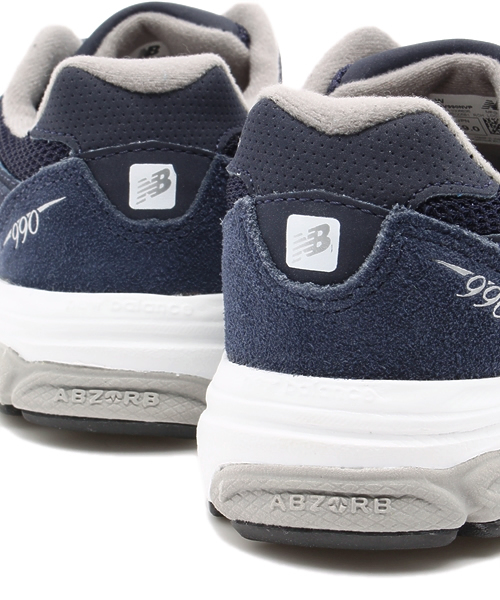 NEW BALANCE（ニューバランス）の「NEW BALANCE KV990（ベビーシューズ/ベビーソックス・キッズ・グレー/ネイビー・18/19/17）」の10枚目の写真