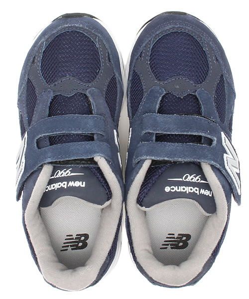 NEW BALANCE（ニューバランス）の「NEW BALANCE KV990（ベビーシューズ/ベビーソックス・キッズ・グレー/ネイビー・18/19/17）」の11枚目の写真