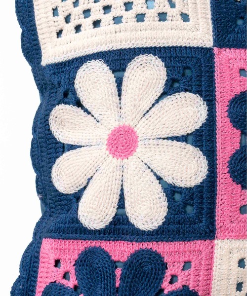 Casselini（キャセリーニ）の「Casselini HOME(キャセリーニ ホーム)クロシェクッションカバー（クッション/クッションカバー・レディース・ブラック/ネイビー/ピンク/オレンジ・FREE）」の11枚目の写真