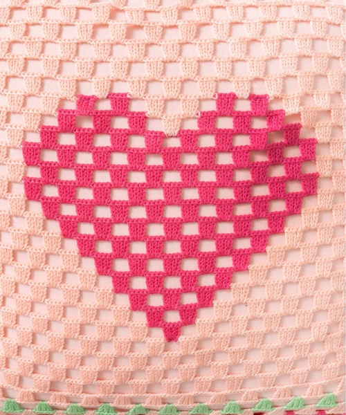 Casselini（キャセリーニ）の「Casselini HOME(キャセリーニ ホーム)クロシェクッションカバー（クッション/クッションカバー・レディース・ブラック/ネイビー/ピンク/オレンジ・FREE）」の10枚目の写真