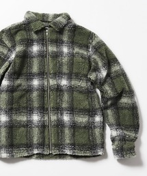 【早い者勝ち】STUSSY チェック ジップ ジャケット ブルゾン ボア STUSSY（ステューシー）の「STUSSY/ステューシー SHADOW PLAID