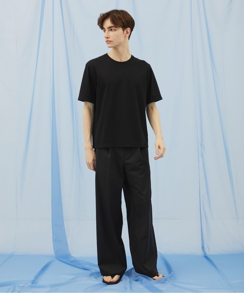 PUBLIC TOKYO(パブリックトウキョウ)の「極 ココTEE レギュラーフィット /ウォッシャブル/春服/夏服/インナー/伸縮性/耐久性(Tシャツ/カットソー・メンズ・サックスブルー/ブラック/ホワイト/ミント/ダークグレー/グリーン/ネイビー/グレイッシュベージュ/グレイッシュブルー・1/2/3/4)」の22枚目の写真