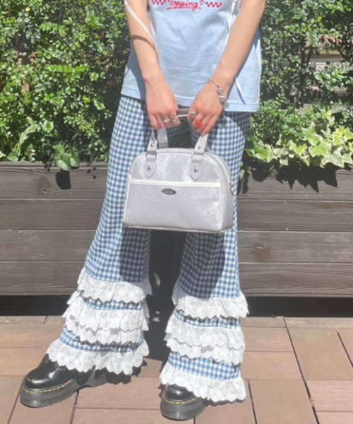 Candy Stripper(キャンディストリッパー)の「CND MINI BOSTON バッグ(ボストンバッグ・レディース・ピンク/ブラック/シルバー・FREE)」の10枚目の写真