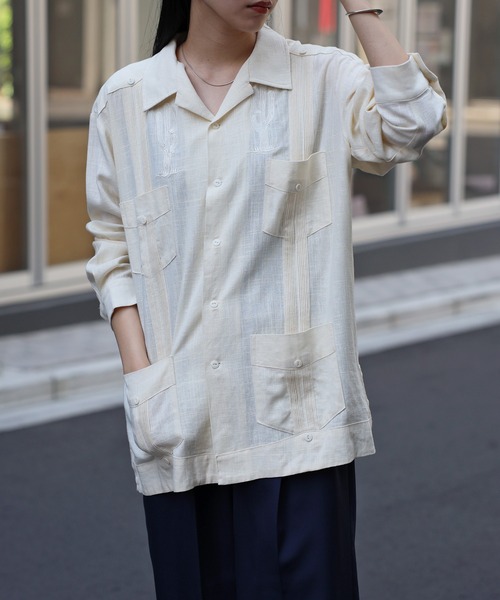 FAST COLOR（ファストカラー）の「リネン混ロングスリーブキューバ