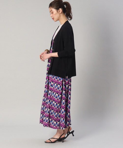 UNTITLED（アンタイトル）の「◆◆【さらっと羽織れる／ゆったり】Vネック ワイドシルエットカーディガン（カーディガン/ボレロ・レディース・ピンク系/ホワイト系3/ブラック/サンドベージュ/グレー系/ライトブルー/ダークブラウン・48/44/02/04/00）」の19枚目の写真