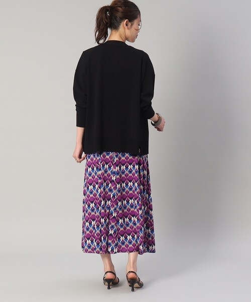 UNTITLED（アンタイトル）の「◆◆【さらっと羽織れる／ゆったり】Vネック ワイドシルエットカーディガン（カーディガン/ボレロ・レディース・ピンク系/ホワイト系3/ブラック/サンドベージュ/グレー系/ライトブルー/ダークブラウン・48/44/02/04/00）」の20枚目の写真