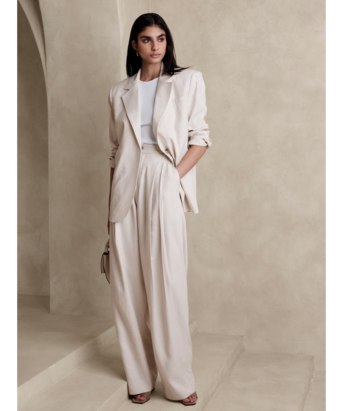 Banana Republic(バナナリパブリック)の「リブ エルボースリーブ Tシャツ(Tシャツ/カットソー・レディース・ホワイト/ブラック/ブルー/ネイビー/グリーン/ライトブルー/ホワイト×ブルー・S/M/L/XS)」の12枚目の写真