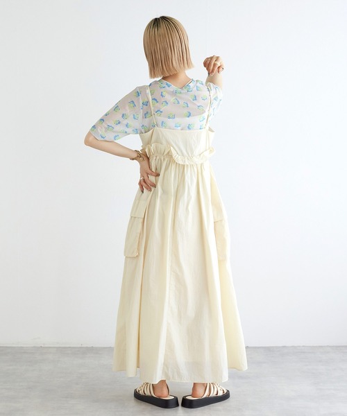 w closet(ダブルクローゼット)の「フラワー柄メッシュトップス(T w closet(ダブルクローゼット)の「フラワー柄メッシュトップス(T