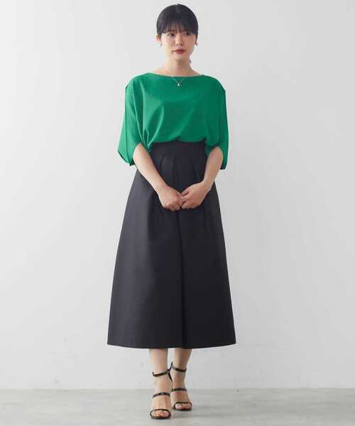 Tiara（ティアラ）の「タックフレアスカート（スカート・レディース・アイボリー/グリーン/ブラック・S/M/2/3）」の20枚目の写真
