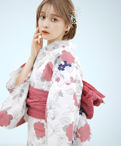 Dita（ディータ）の「1人で着られる浴衣5点セット 和歌山染工日本染め（ゆかた・しわへこ帯・下駄・着付け本・腰ひも）【K】（浴衣・レディース・その他9/その他2/その他6/その他5/その他12/その他10/その他7/その他1/その他8/その他3/その他4/その他11/その他13/その他14/その他17/その他16/その他15・FREE）」の7枚目の写真