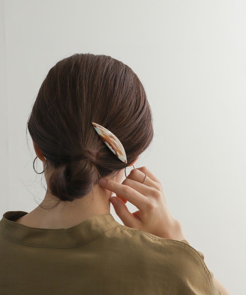 URBAN RESEARCH DOORS(アーバンリサーチドアーズ)の「ラクトバレッタ(その他ヘアアクセサリー・レディース・ベージュ/グレー・-)」の12枚目の写真