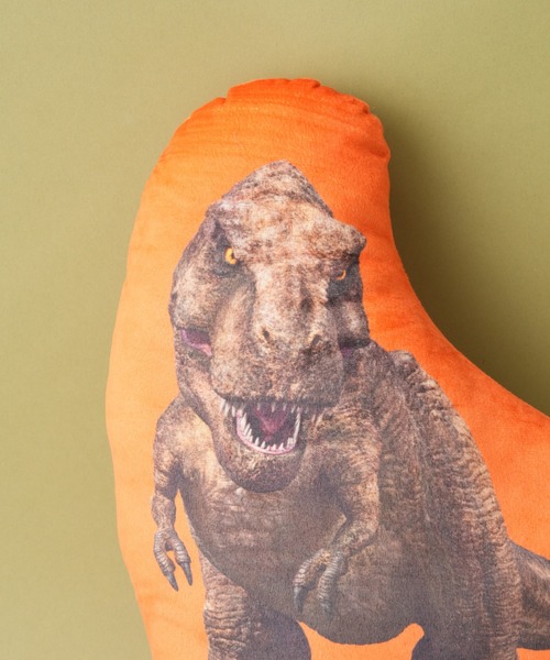 BIRTHDAY BAR(バースデイバー)の「【JURASSIC WORLD】Diecut-cushion ダイカットクッション 恐竜(クッション/クッションカバー・レディース・アイボリー/オレンジ/グリーン・フリー)」の4枚目の写真