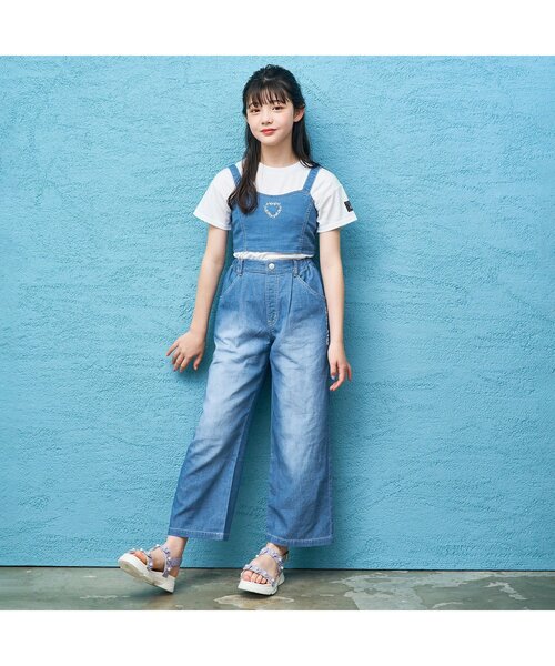 algy(アルジー)の「ハート刺しゅうロングパンツ(その他パンツ・キッズ・サックスブルー/グレー/ネイビー・XXX-SMALL/XX-SMALL/X-SMALL/MEDIUM/SMALL)」の11枚目の写真