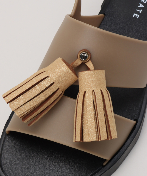 TEMPERATE（テンパレイト）の「【TEMPERATE/テンパレイト】 PVCタッセルツキサンダル（サンダル・レディース・ブラウン・40/36/38）」の11枚目の写真